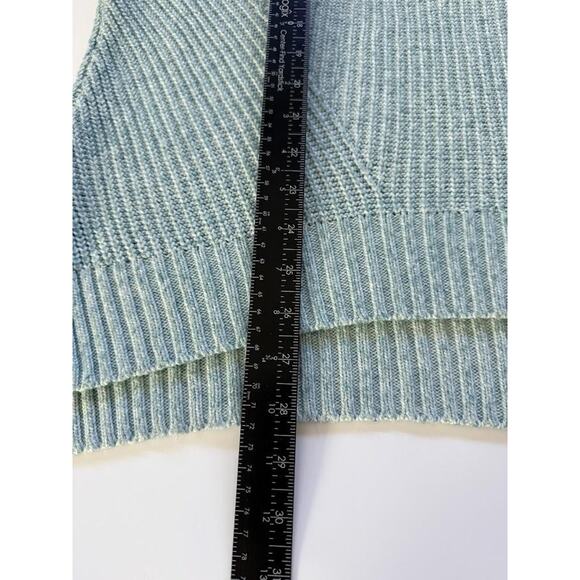 American Eagle Sweater Womens Medium teal Knit Pullover Crewneck Cozy Soft - Picture 8 of 13